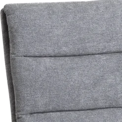 Polsterstuhl aus grauem Flockstoff - Anhora (2er Set)