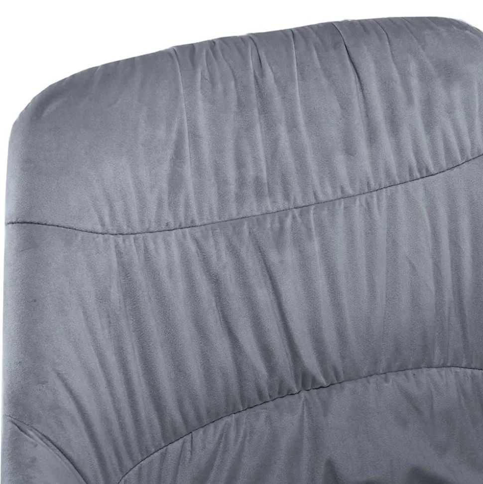 Polsterstuhl mit Armlehnen auf Drehgestell - Memphis