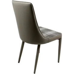 Polsterstuhl mit Karomuster - Kapitalia (2er Set)