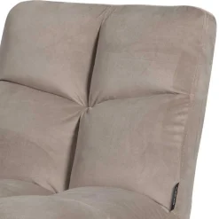 Polsterstuhl mit Stativgestell in Beigegrau - Melli