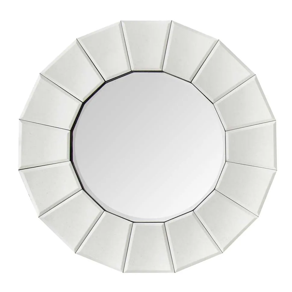 Polygon Designspiegel in Silber - Ymer