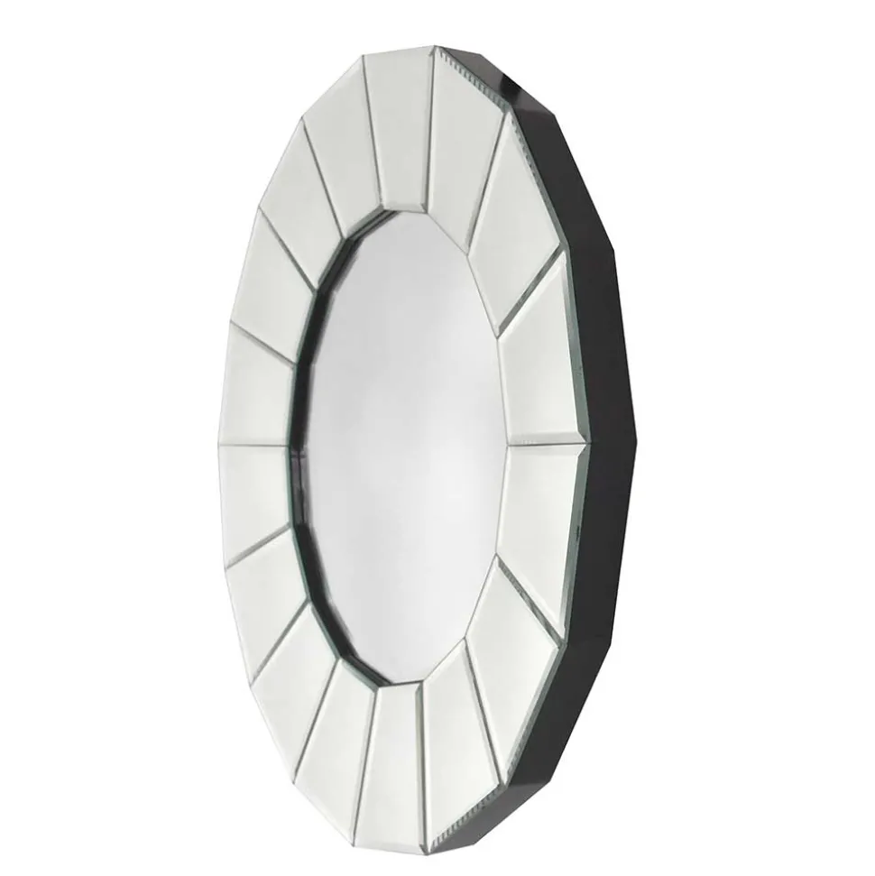 Polygon Designspiegel in Silber - Ymer