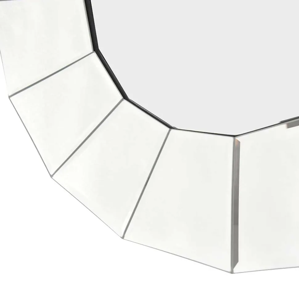 Polygon Designspiegel in Silber - Ymer