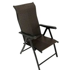 Polyrattan Gartenstühle in Schwarz-Braun - Lucasz (2er Set)