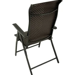 Polyrattan Gartenstühle in Schwarz-Braun - Lucasz (2er Set)