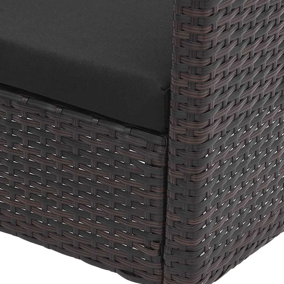 Polyrattan Tischgruppe für 2 Personen - Eneriffo (dreiteilig)