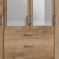 Praktischer Kleiderschrank in Plankeneiche - Osicria