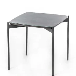 Quadrat Beistelltisch in Blaugrau - Vrono