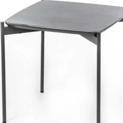 Quadrat Beistelltisch in Blaugrau - Vrono