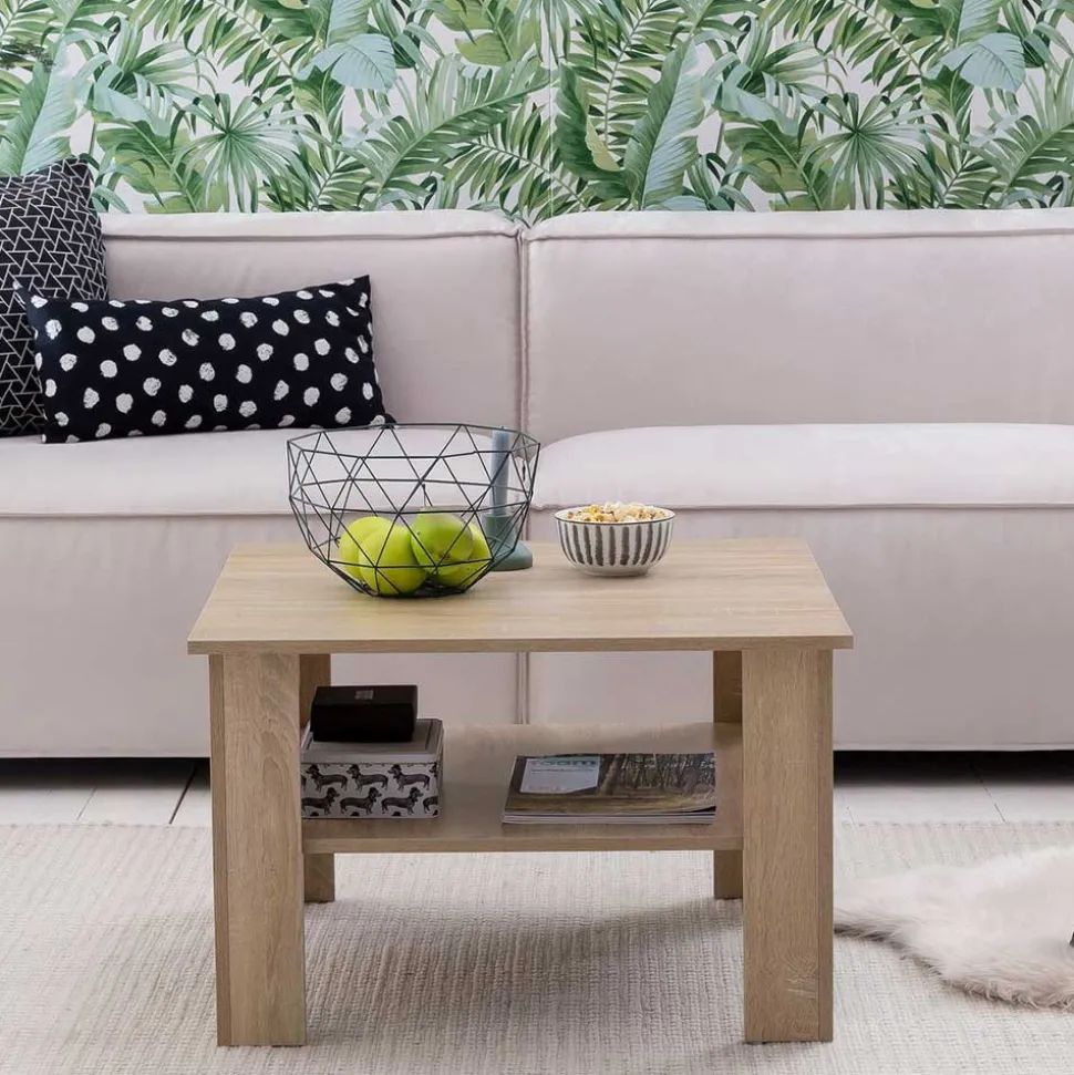 Quadrat Sofatisch in Holz Nachbildung - Zero