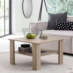 Quadrat Sofatisch in Holz Nachbildung - Zero