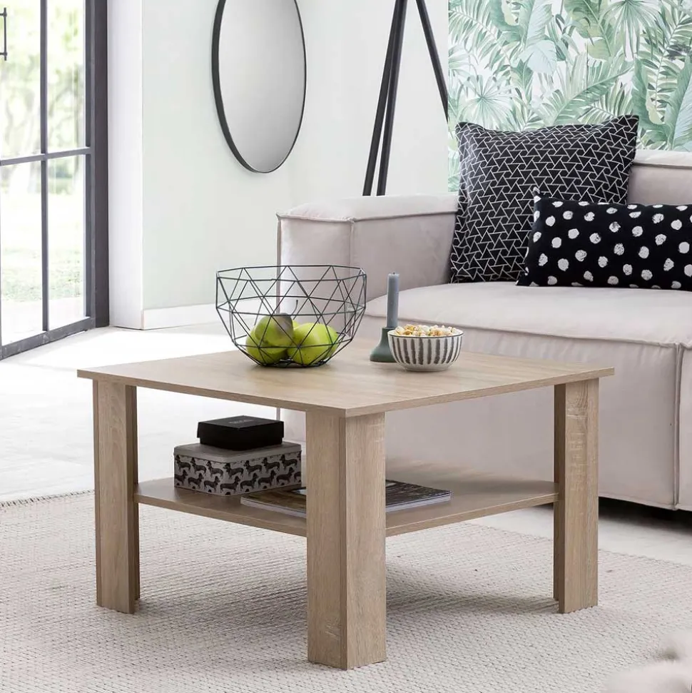 Quadrat Sofatisch in Holz Nachbildung - Zero