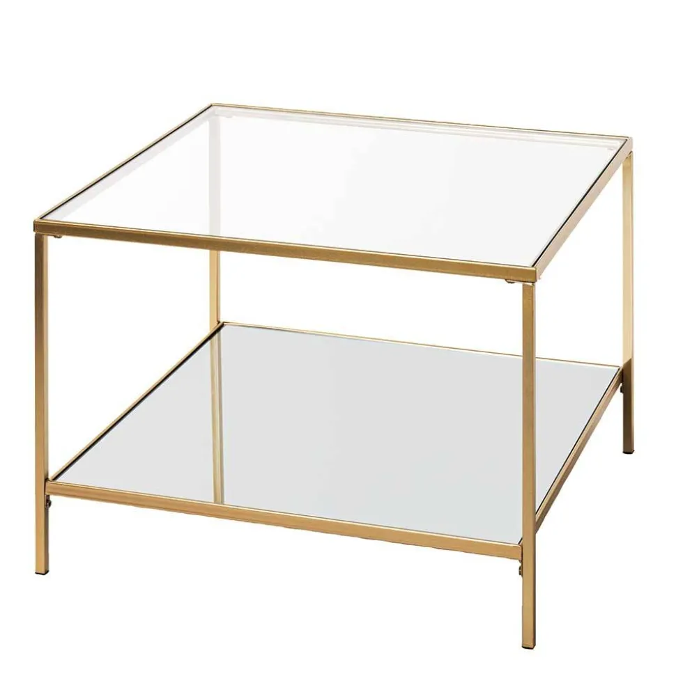 Quadratischer Beistelltisch aus Klarglas - Clair