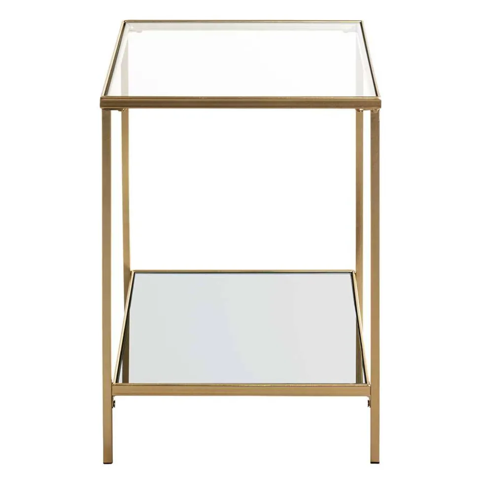 Quadratischer Beistelltisch aus Klarglas - Clair