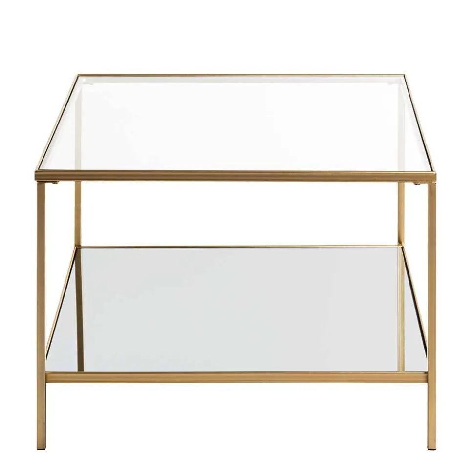 Quadratischer Beistelltisch aus Klarglas - Clair