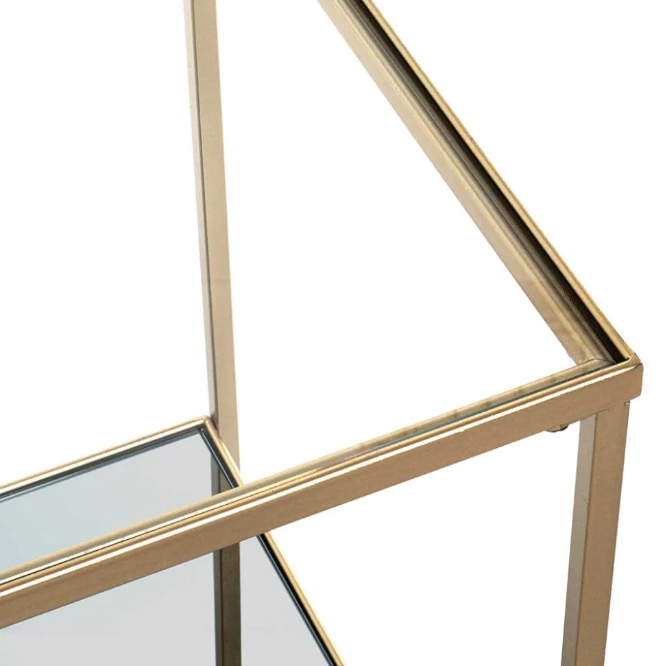 Quadratischer Beistelltisch aus Klarglas - Clair