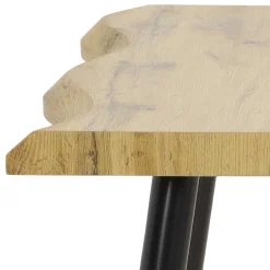 Quadratischer Esstisch mit Baumkanten NB - Ashela