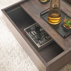 Quadratischer Wohnzimmertisch mit Staufach - Mundo