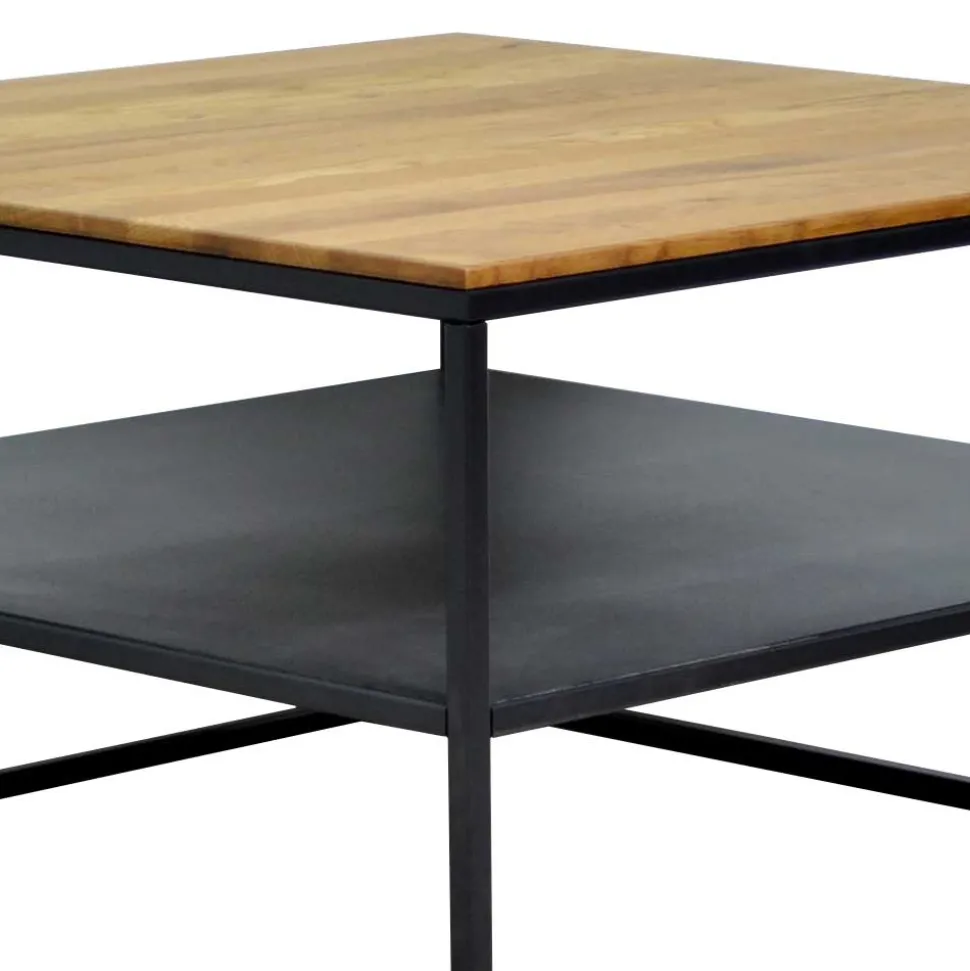 Quadratischer Wohnzimmertisch mit Ablage - Urak