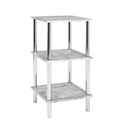 Quadratisches Badregal Usavina mit Beton Dekor