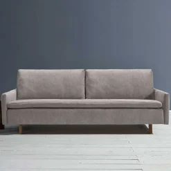 Querschläfer Schlafcouch in Beigegrau - Backbeat