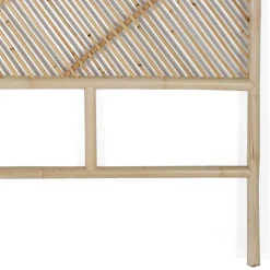 Rattan Bett Kopfteil in Natur - Naas