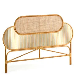 Rattan Kopfteil in Natur für Bett - Lucelo