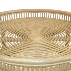 Rattan Sofatisch in Beige 75x41x75 - Juwan