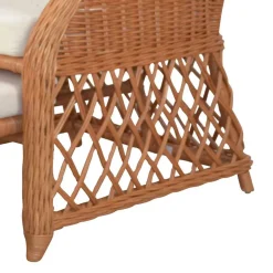 Rattanssessel Hawaii mit ausziehbarem Fußteil