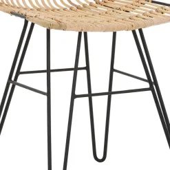 Rattanstuhl mit Geflecht Sitz - Lombardy (2er Set)