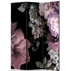 Raumteiler mit Fotodruck Blumen Vintage - Emilina