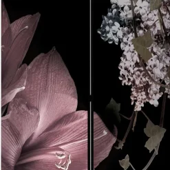 Raumteiler mit Fotodruck Blumen Vintage - Emilina