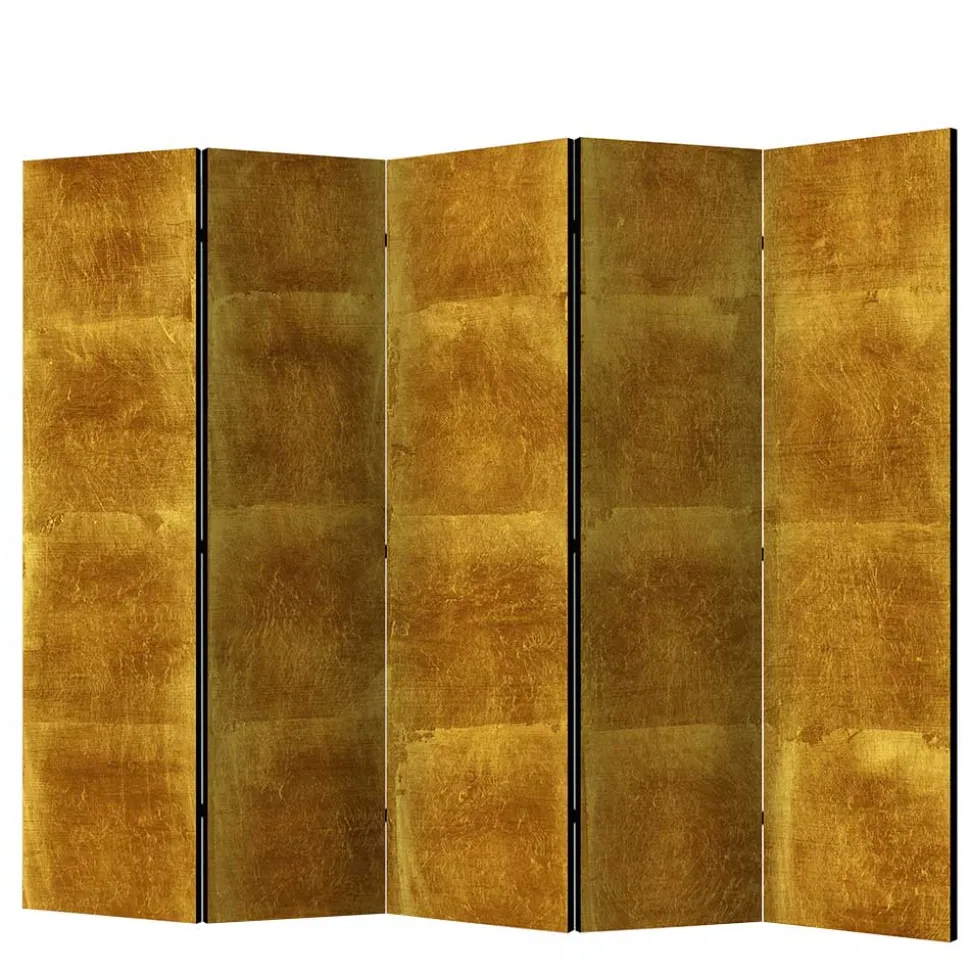 Raumtrenner Paravent in Goldfarben bedruckt - Nikolav