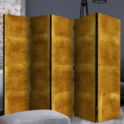 Raumtrenner Paravent in Goldfarben bedruckt - Nikolav