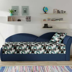 Recamiere mit Bettfunktion mit mehrfarbigem Wabenmuster - Reading