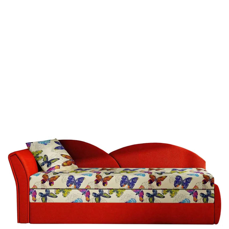 Recamiere mit bunten Schmetterlingen - Greyment