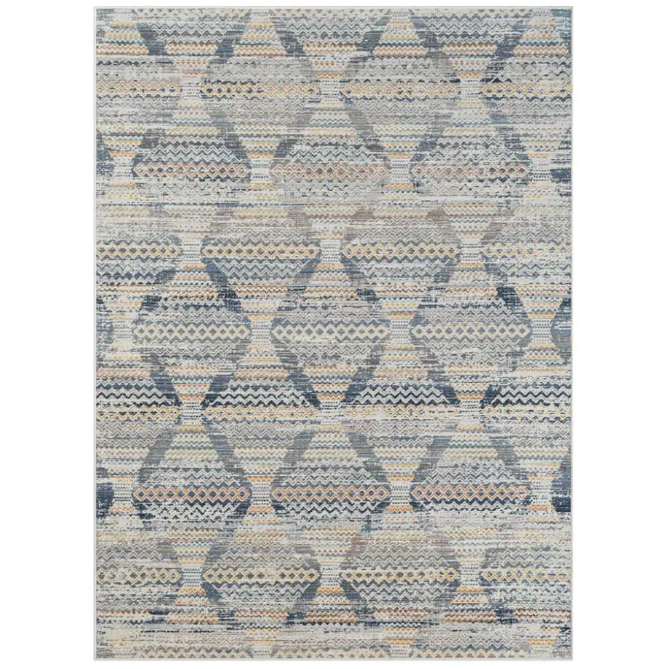 Rechteck Teppich 240x170 mehrfarbig gemustert - Princey