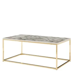 Rechteckiger Couchtisch in Marmor Optik - Saneb