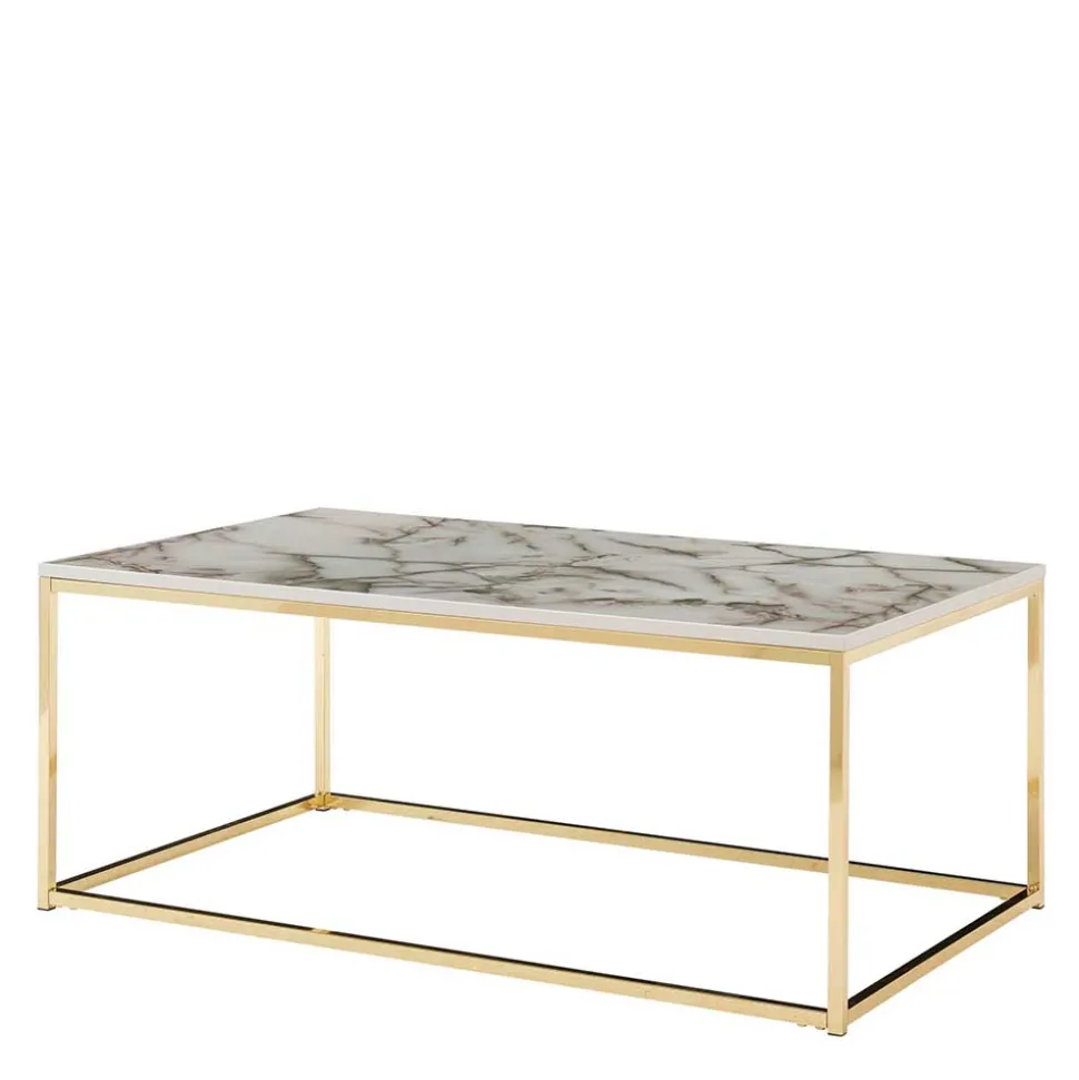 Rechteckiger Couchtisch in Marmor Optik - Saneb