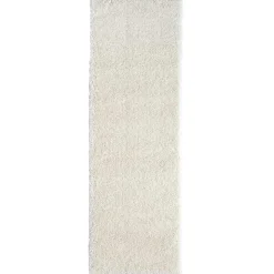 Rechteckiger Teppich Brücke mit Hochflor - Pralina