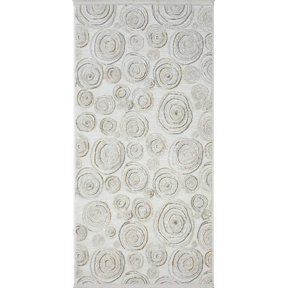 Rechteckiger Teppich mit Spiral Muster - Pray