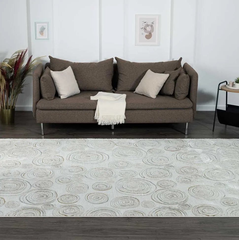 Rechteckiger Teppich mit Spiral Muster - Pray