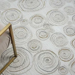 Rechteckiger Teppich mit Spiral Muster - Pray