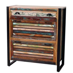 Recyclingholz Flurmöbel im Shabby Chic - Vosbadus (fünfteilig)