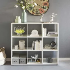 Regal mit 9 Fächern offen in Weiß Claas 108 x 104 cm