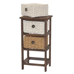 Regal mit Körben aus Kordel Geflecht - Owiconta