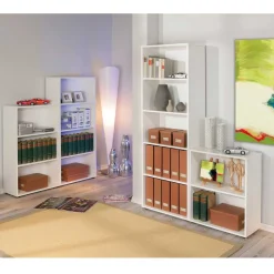 Regal Set Sernato in Weiß (vierteilig)