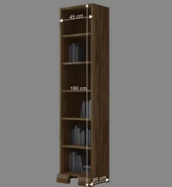 Regal Vaskov aus Wildeiche Massivholz