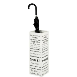 Regenschirmständer Angoro mit Schriftzug
