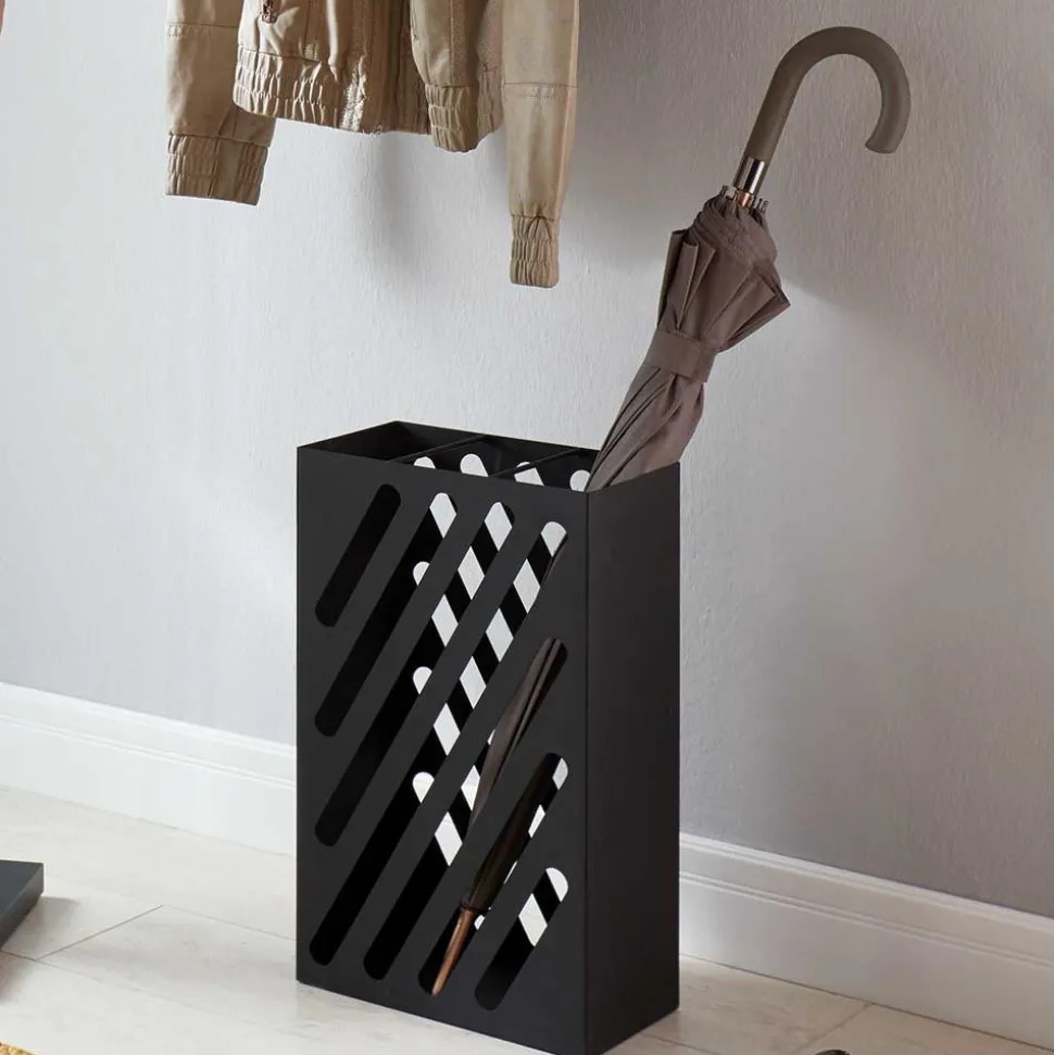 Regenschirmständer aus schwarzem Metall - Nikosia